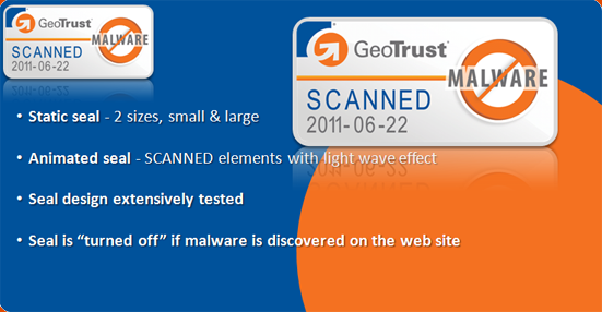 点击查看Geotrust反恶意软件网站扫描工作详情