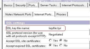 domino SSL 配置